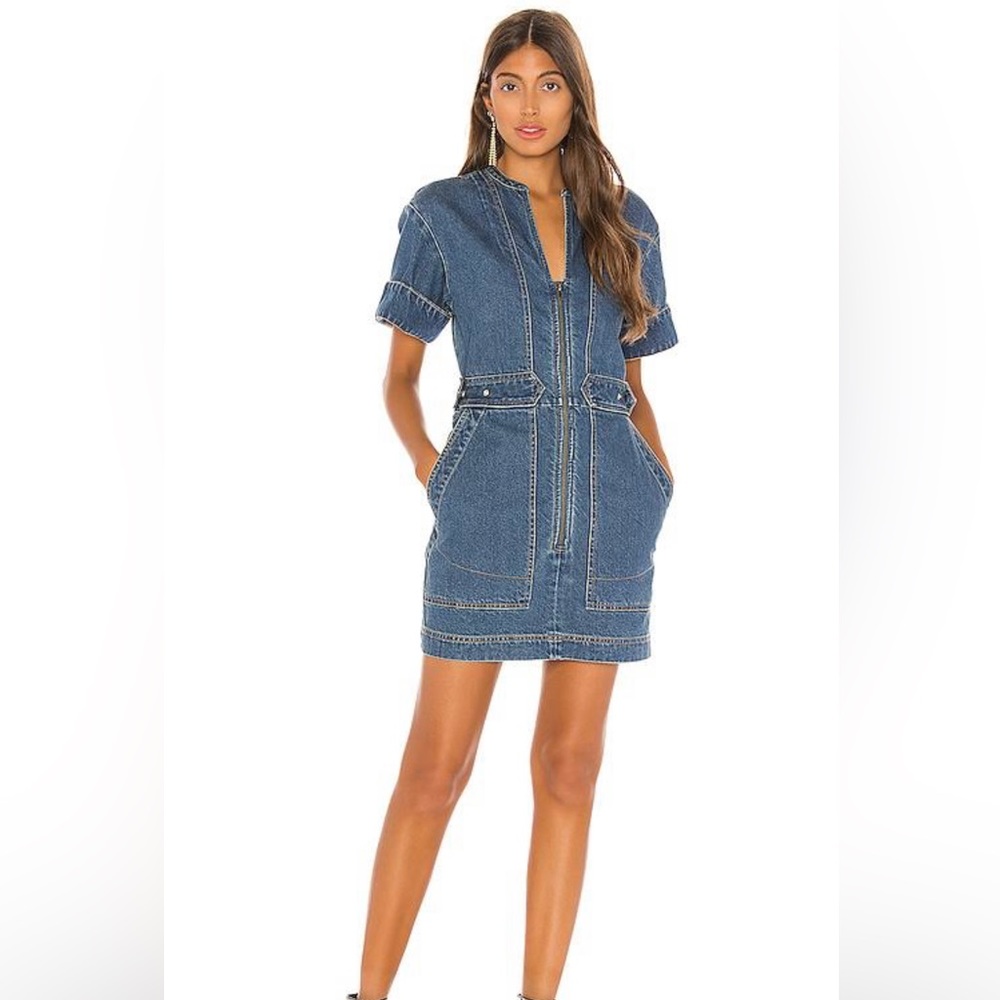 Free People - Dream on Denim Mini Dress
